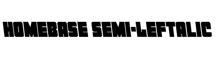 Homebase Semi-Leftalic  नि: शुल्क फ़ॉन्ट्स डाउनलोड