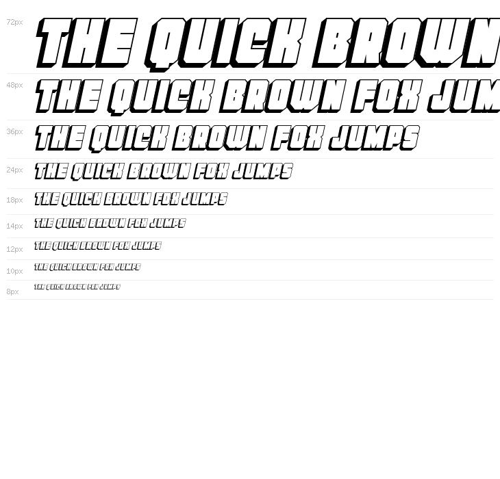 Homebase Super 3D Italic Waterfall