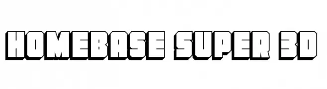Homebase Super 3D  Fuentes Gratis Descargar