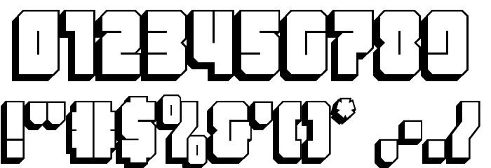 Homebase Super 3D Font OTHER CHARS