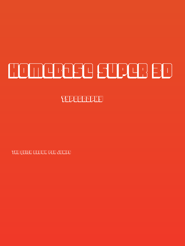 Homebase Super 3D Poster