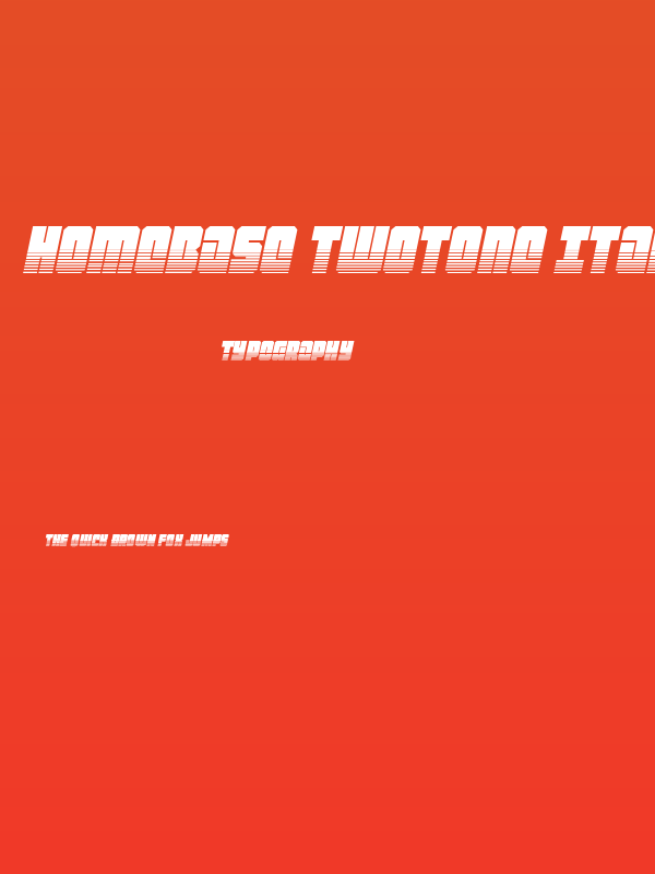 Homebase Twotone Italic Poster