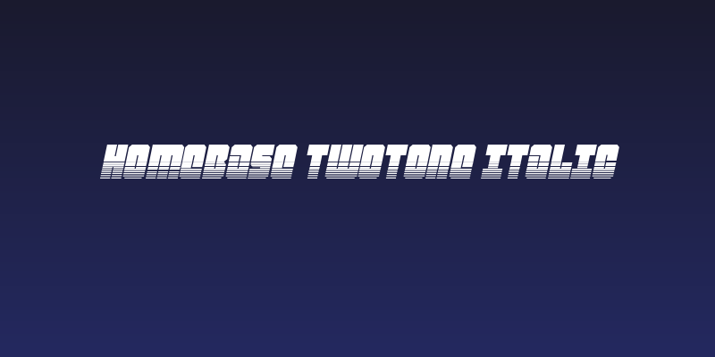 Homebase Twotone Italic Social Header