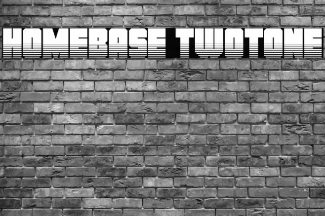 Homebase Twotone Font examples
