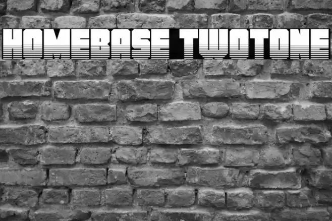Homebase Twotone Font examples