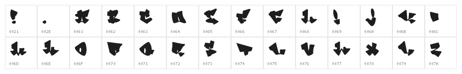Homeboy Character Map