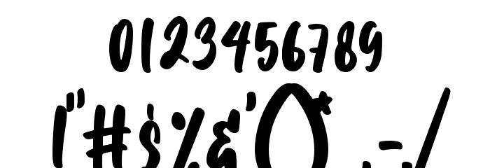 Homeday Font OTHER CHARS