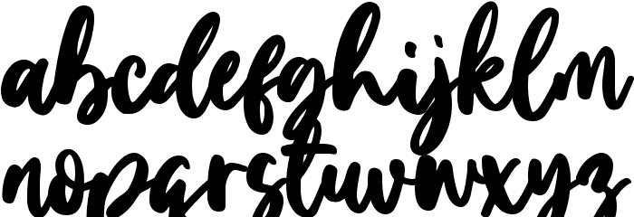 Homeday Font LOWERCASE