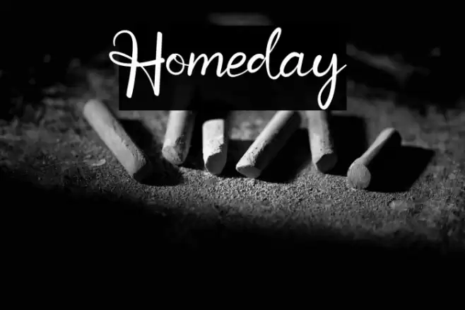 Homeday Font examples