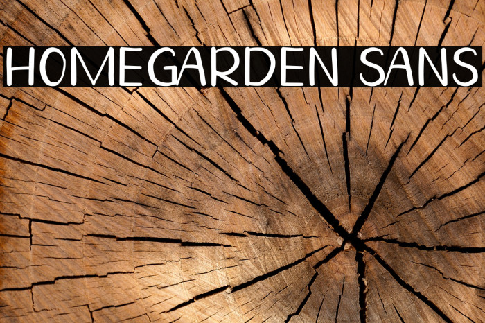Homegarden Sans Font examples