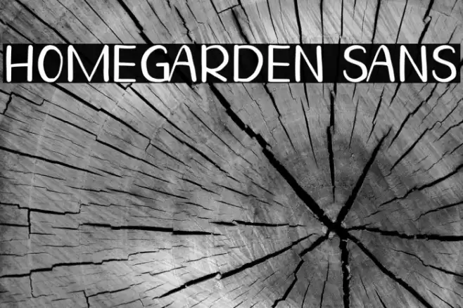 Homegarden Sans Caratteri examples