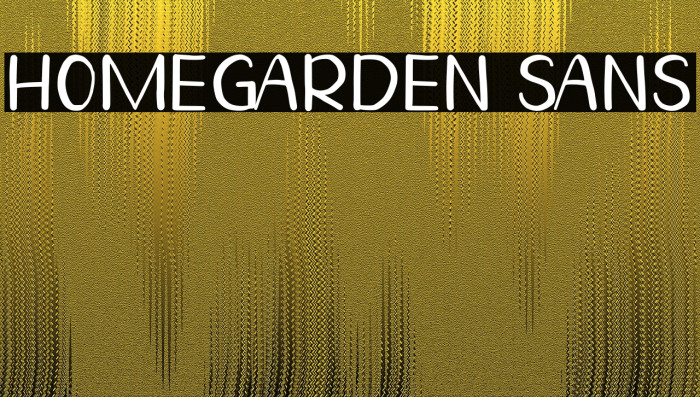 Homegarden Sans Font examples