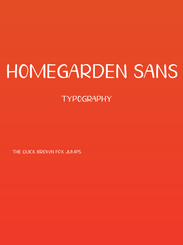 Homegarden Sans Poster