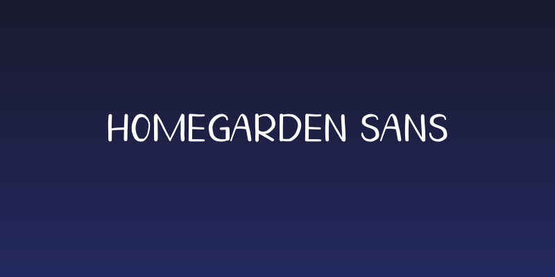 Homegarden Sans Social Header
