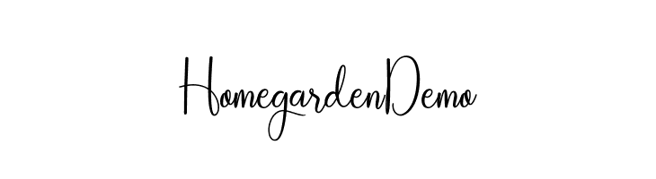 Homegarden_Demo Font