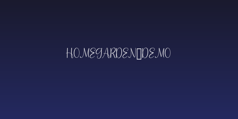 Homegarden_Demo Social Header