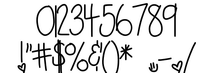HomegirlBaristaWroteIt Font OTHER CHARS