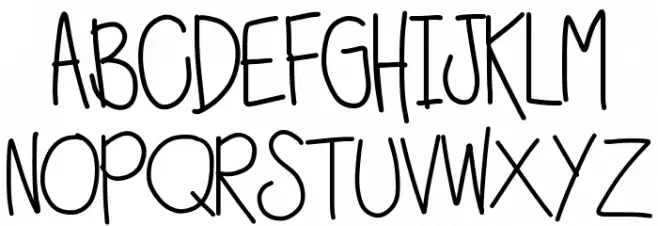 HomegirlBaristaWroteIt Schriftart Groß
