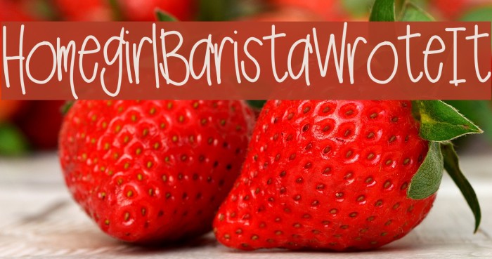 HomegirlBaristaWroteIt Font examples