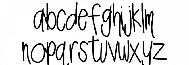 HomegirlBaristaWroteIt Caratteri MINUSCOLO