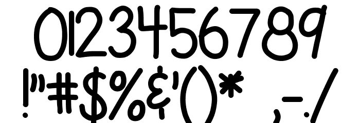 HomegirlBelieves Font OTHER CHARS