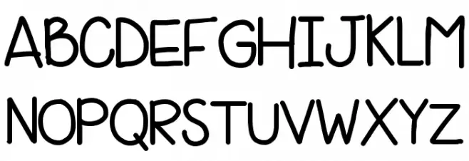 HomegirlBelieves خط أحرف كبيرة