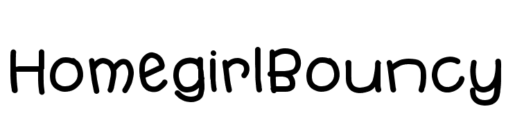 HomegirlBouncy  Скачать бесплатные шрифты