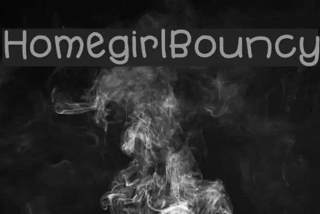 HomegirlBouncy Font examples