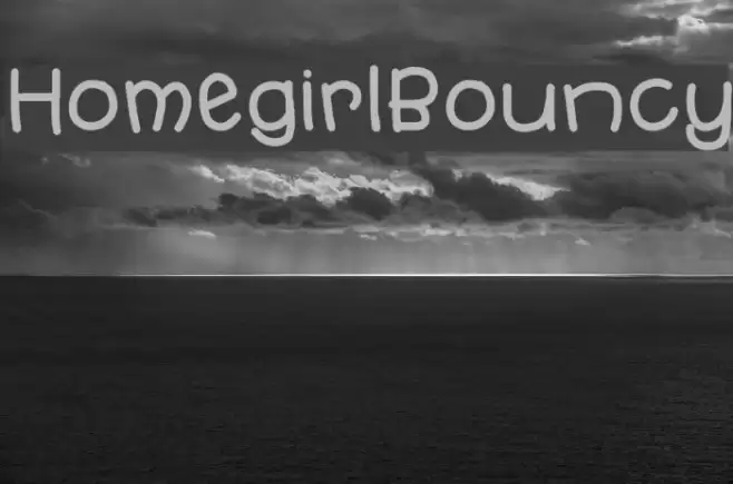 HomegirlBouncy Font examples