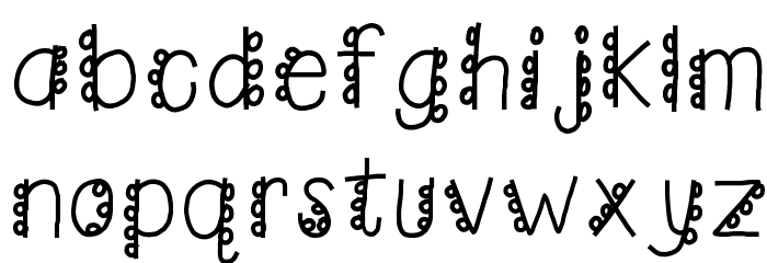 HomegirlCakePoppin Font LOWERCASE