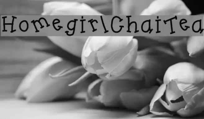 HomegirlChaiTea Schriftart examples