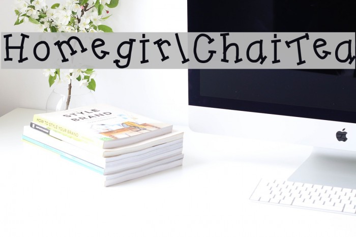 HomegirlChaiTea Font examples