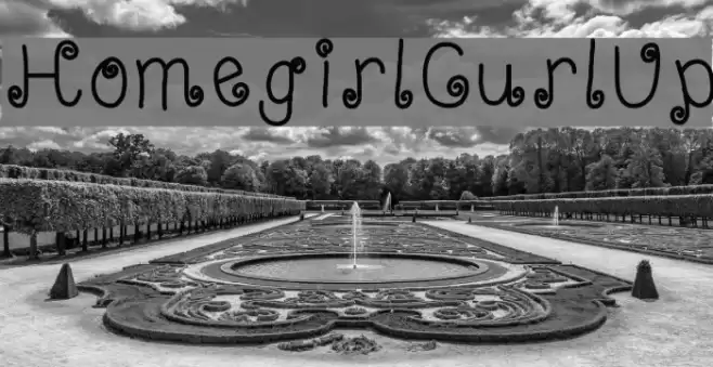 HomegirlCurlUp Font examples