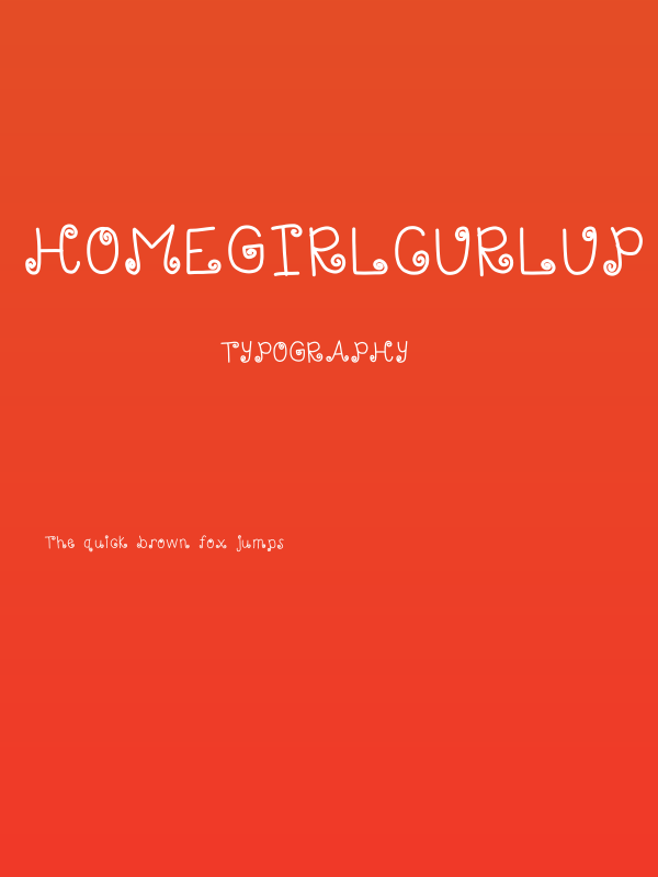 HomegirlCurlUp Poster