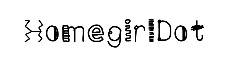 HomegirlDot  font caratteri gratis
