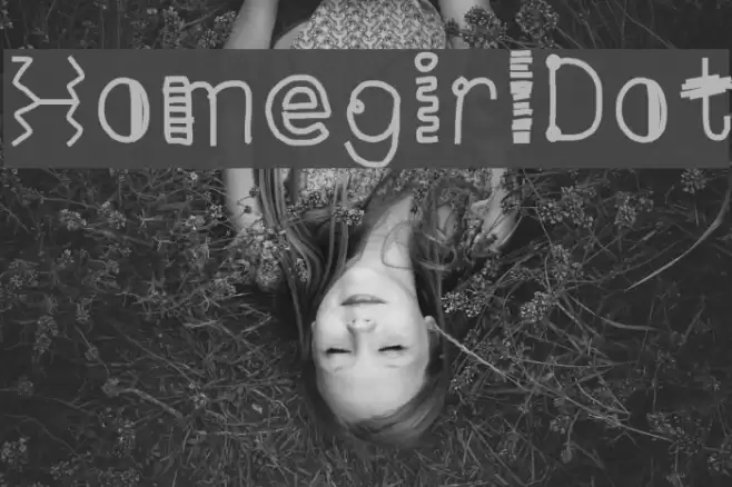HomegirlDot Font examples