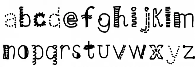 HomegirlDot फ़ॉन्ट लोअरकेस