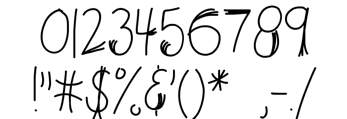 HomegirlFalsies Font OTHER CHARS