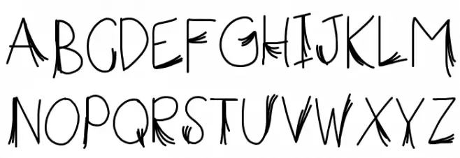 HomegirlFalsies Шрифта ВЕРХНИЙ