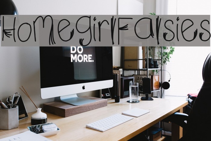HomegirlFalsies Font examples
