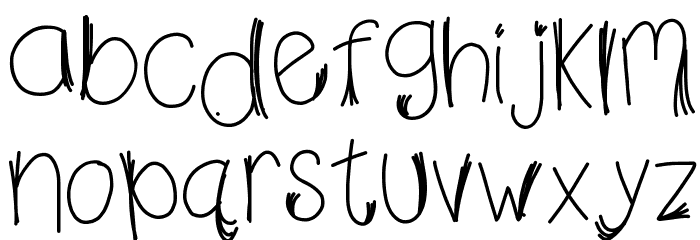 HomegirlFalsies Font LOWERCASE