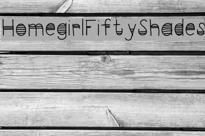 HomegirlFiftyShades Font examples