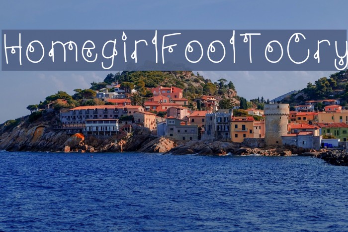 HomegirlFoolToCry Font examples