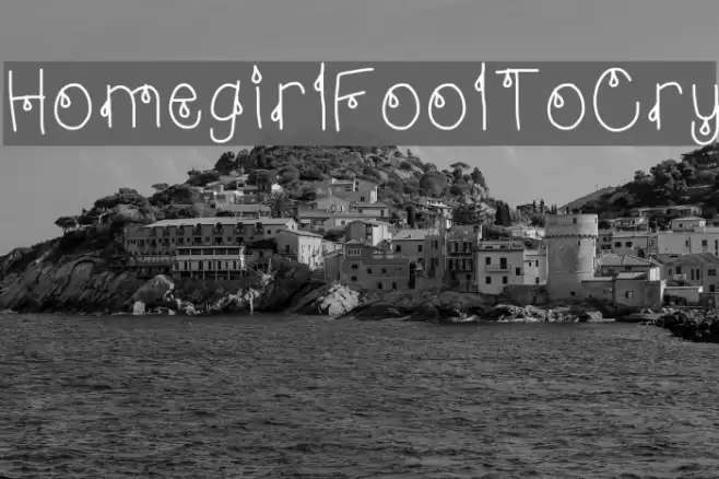 HomegirlFoolToCry Font examples
