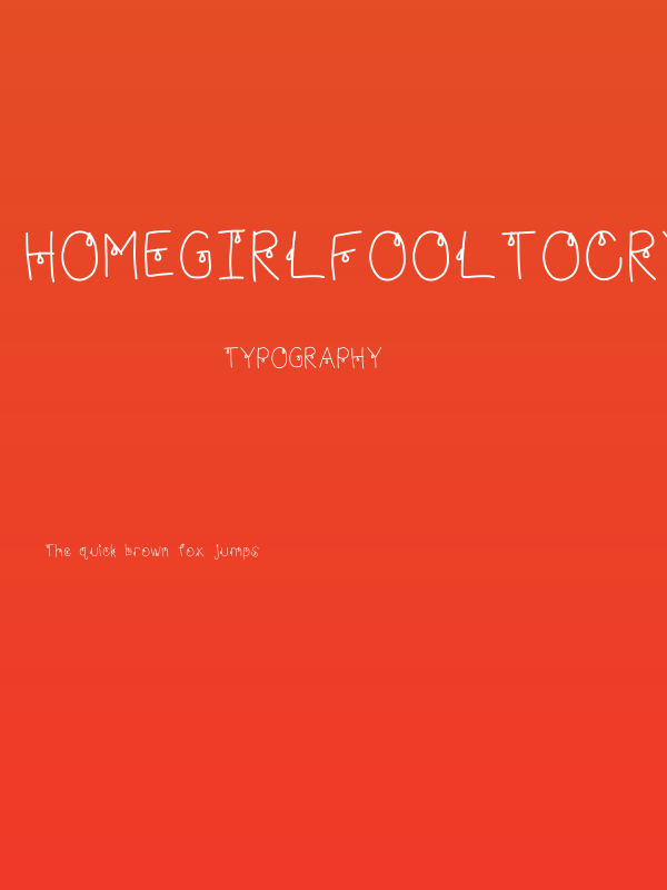 HomegirlFoolToCry Poster