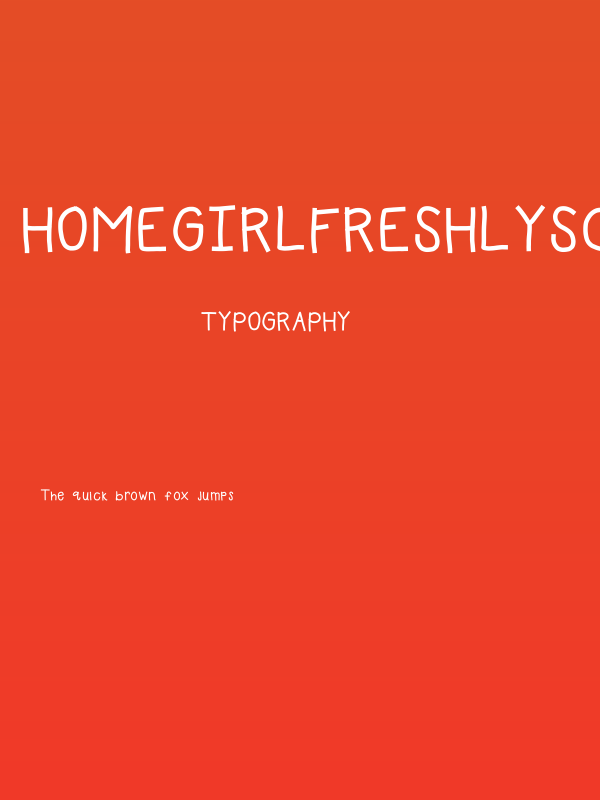 HomegirlFreshlySqueezed Poster
