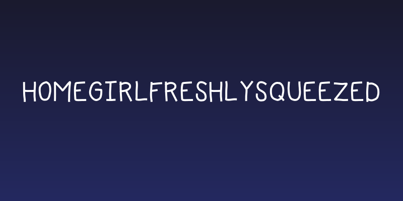 HomegirlFreshlySqueezed Social Header