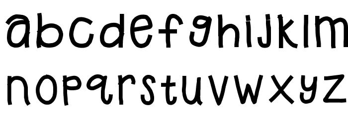 HomegirlFreshlySqueezed Font LOWERCASE