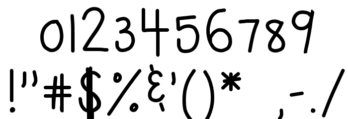 HomegirlGetOnMyLevel Font OTHER CHARS