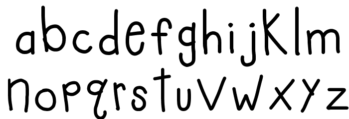 HomegirlGetOnMyLevel Font LOWERCASE